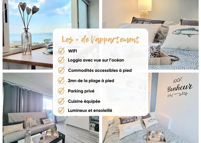 شقة Les Petits Becs , Joli T2 Vue Mer, Wifi, Parking *